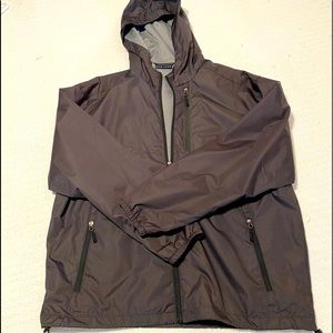 NWOT PGA Tour men’s black hooded rain jacket windbreaker size XL New, never worn